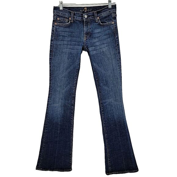 7 For All Mankind Denim - 7 For All Mankind Womens Jeans Size 29x33 Flare Low Rise Style U076272S-272S
